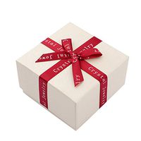 Happy Hours - Vogue Papery Jewelry Storage Box/Travel Display Organizer Case for Rings Earrings Necklace Bracelet(Ivory)