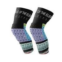 LORVIES Periodic Table Knee Brace, Knee Compression Sleeve Support for Running, Arthritis, Meniscus Tear, Sports, Joint Pain Relief and Injury Recovery