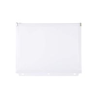 Filexec Pencil Pouch, Side-Load, Zipper Closure, 3-Hole Punched, Clear (Pack of 12) (50092-18083)