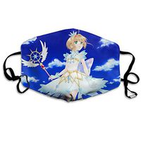 SSUJ7 Kinomoto Sakura Men Women Adjustable Earloop Mouth Guard Anti-Dust Washable Reusable Mouth Guard for Kids Teens Adults Anti Pollution,Anti-smog