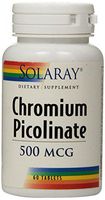 Solaray Chromium Picolinate Tablets, 500 mcg, 60 Count