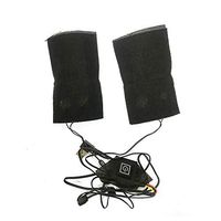 SUHAPPY USB Heated Carbon Fiber Pads Waterproof Heating Vest Battery Heated Jacket Portable Foldable Battery Warmer Heated Clothing Pad 2Pcs Heating Pads