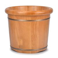 Bathroom Accessory Sets Foot Bath Barrel Home Height Foot Bath Barrel Detox Massage SPA Barrel No Lid (Color : Beige, Size : 404035cm)