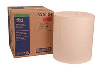 Tork 530104 Heavy-Duty Cleaning Cloth, Giant Roll, 1-Ply, 16.9" Width x 887.5' Length, 14.96" Roll Diameter, White (Case of 1 Roll)