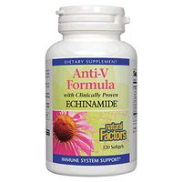 Natural Factors, Anti-V Formula, Echinacea Supplement for Immune and Wellness Support, Organic, Non-GMO, 120 softgels (120 Servings)