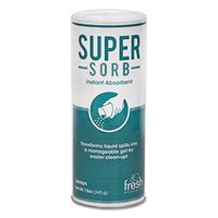 Fresh Products Super-Sorb Liquid Spill Absorbent, Powder, Lemon-Scent, 12 Oz. Shaker Can, 6/Box, New