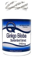 Ginkgo Biloba Standardized Extract 240mg 200 Capsules ^GLS