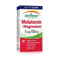 Jamieson Melatonin with Magnesium 5mg/150mg, 60 Tablets