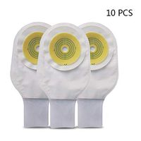 QWERT Co. Wang Cut-to-Fit Drainable Pouch Ostomy Bag Colostomy Supplies One-Piece System Premium Medicals (10 PCS)