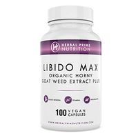 Herbal Prime Nutrition LIbido Max (100 Capsules) 1500 Milligrams Libido Enhancer for Women and Men| Organic Horny Goat Weed, Organic Irish Moss, Yohimbe, Tongkat Ali.