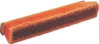 Carlisle 36222424 Flo-Pac Hardwood Block Medium Floor Sweep, Heavy Polypropylene Bristles, 24" Block Size, Orange (Case of 12)