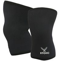 Knee Sleeves for Powerlifting - 7mm Thick Neoprene Sleeve for Bodybuilding, Weight Lifting Best for Squats, Cross Training, Strongman Professional Quality & Ultra Heavy Duty (Pair) by Stoic (Small)