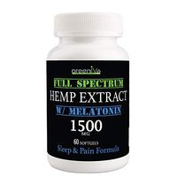 GreenIVe - Hemp Extract Soft Gels - Premium Quality Hemp Plant Extract - USA Farmed - Exclusively on Amazon (1,500mg + Melatonin 60 Count)