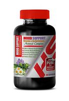 Depression Relief Supplements - Mood Support Vitamins and Herbal EXTRACTS - Natural Complex - ashwagandha Extra Strength - 1 Bottle 60 Vegetable Capsules