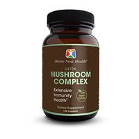 Thrive Now Health Ultra Mushroom Complex 120 Capsules - 14 Blend with Reishi, Coryceps, Chaga, Mesima, Lion's Maine, Turkey Tail, Maitake - Vegan Friendly Total Health Support