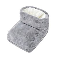 HMAMERÂ Foot Warmer Massager Aid Poor Circulation + Arthritis, Heated Comfort USB All-Inclusive Foot Warmer Keeps Feet and Ankles Warm,Gray