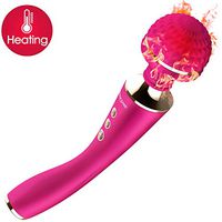 EROCOME Cordless Wand Massager for Back Neck and Shoulder 5Speed 10Frequency Waterproof Auto-Heating Silicone Rechargeable - Best Rated for Travel Gift and Wonderful Release Stress Experience