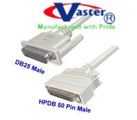SuperEcable - 20357-6 FT - SCSI-1 to SCSI-2 DB25 Male to HPD 50 Male Cable