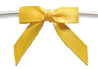 BAYWIND LTD; Small Twist Tie Bows (250pc, Yellow Gold)