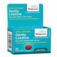 Walgreens Gentle Laxative Stool Softener Liquid Gels, 25 ea