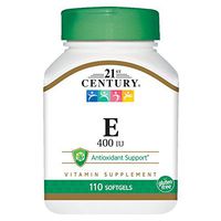 21st Century E 400 I.U. (Dl-Alpha) Softgels, 110 Count (Pack of 2)