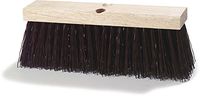 Carlisle 3621951601 Flo-Pac Hardwood Block Street Sweep, Heavy Polypropylene Bristles, 16" Block Size, 5.13" Bristle Trim, Brown (Pack of 12)
