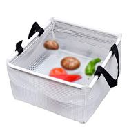 Foldable Bucket Portable Net Basin Outdoor Water Basin Travel Large Foam Bag Laundry Basin CQOZ (Size : A)