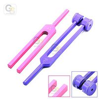 G.S Portable 2 Pcs Standard Musical Violin Tuning Fork Set 128hz & 512 Hz (Purple & Pink) Best Quality