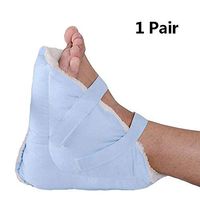 JIN (1 Pair) Heel Protector Cushion Pressure Relieving Pillow Boots for Relieve Foot Pressure Sores and Ulcers to Promote Healing Suitable for Sleeping or Sitting