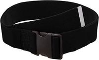 Gait Belt with Plastic Buckle by LiftAid - Transfer and Walking Aid with Belt Loop Holder for Assisting Therapist, Nurse, Home Care - 60"L x 2"W (Black)