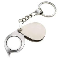 Wapodeai 10X Jewelry Magnifier Folding Magnifying Glasses, Mini Ultra-Thin Fashion Magnifying Glass, Suitable for Reading, Appreciation, Antiques, E-Learning, etc