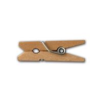 LWR CRAFTS Wooden Mini Clothespins 100 Per Pack 1" 2.5cm (Natural)