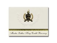 Signature Announcements Martin Luther King Credit Recovery (Lexington, KY) Graduation Announcements, Presidential Basic Pack 25 with Gold & Black Metallic Foil seal