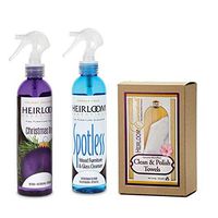 Heirloom Essentials Two-Step Furniture Cleaner And Polish Combo with Towels (Christmas Tree)