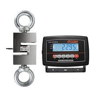 Optima Scales OP-926-10000 Digital Hanging Scale with High Precision Load Cell and Indicator, 10,000 lbs x 2 lbs