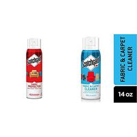 Scotchgard Fabric & Upholstery Protector, Repels Liquids, Blocks Stains, 14 Ounces and Fabric & Carpet Cleaner, Deep Foaming Action with Scotchgard Anti-Stain Protection