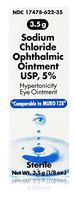 Akorn Sodium Chloride Ophthalmic Ointment, 3.5 g Each (Pack of 7)