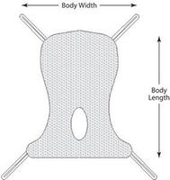 Mesh Full-Body Commode Sling: Large
