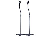 Monoprice 5 lb. Capacity Speaker Stands - Black (Pair) Height Adjustable From About 26.8in to 43.3in