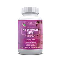 Pristine Foods Phytoceramides Skin Therapy Supplement 30 Capsules 100% Rice Based 100% Natural Vegetarian Capsules 100% DV of Vitamin A,C,D & E with No Fillers or Artificial Ingredients
