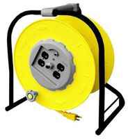 Alert Stamping 9100HT Industrial Multi-Outlet Manual Wind-Up Reel w/Circuit Breaker