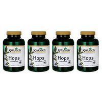 Swanson Hops Sleep Mood Calm Brain Cognitive Health Support Herbal Supplement 310 mg per Capsule (620 mg per 2-Capsule Serving) 180 Capsules (Caps) (4 Pack)