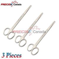 Precise Canada: Operating Scissors, Nursing Scissors Straight Made of High Grade Stainless Steel SH/BL, 5.5" (3)