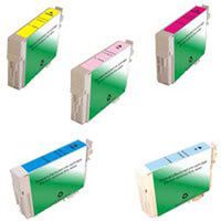 Amsahr T0981 Remanufactured Replacement Epson Ink Cartridges with 5 Color Ink Cartridges