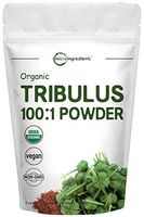 Organic Tribulus Terrestris 100:1 Powder Extract, 8 Ounce (227 Grams), for Healthy Libido and Testosterone Levels, Boosts Immune System and Energy, No GMOs, Vegan Friendly
