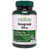 Natures Aid 500mg Fenugreek Capsules - Pack of 90