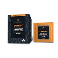 GoldynGlow Energy - Organic Turmeric Superfood Blend w/MACA (20 Count) Helps with Adrenal Health and Fatigue. Golden Milk Elixir, Mix in Juice and Smoothies. Non-GMO, Vegan, Gluten-Free Adaptogen