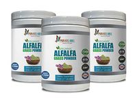 Organic antioxidant Powder - Alfalfa Grass Organic Powder - Digestion Powder - 3 Cans 24 OZ (168 Servings)
