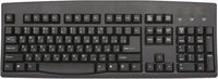 Cyrillic - Russian - English USB (Little Flat Plug) Wired Computer Keyboard (Black) SimplyPlugo Brand Black Background Keys with White (or off White) Characters Letters (Certified Refurbished)