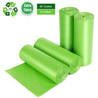Biodegradable Trash Bags 13 Gallon, 60 Counts, Extra Thick 1.18 Mils Recycling Garbage Bags For Kitchen Yard Home Office